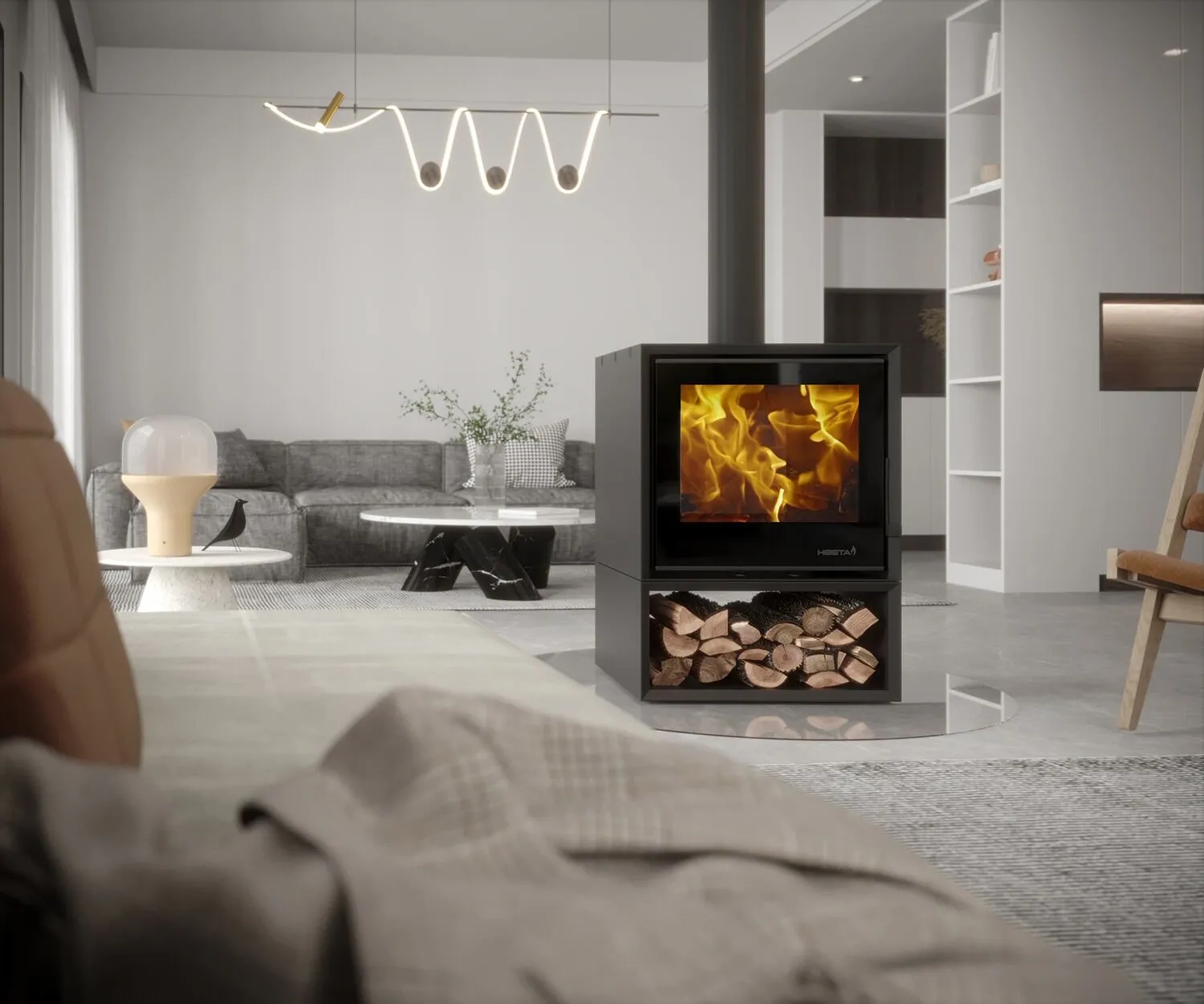 HEETA DOUBLE SIDED FREESTANDING